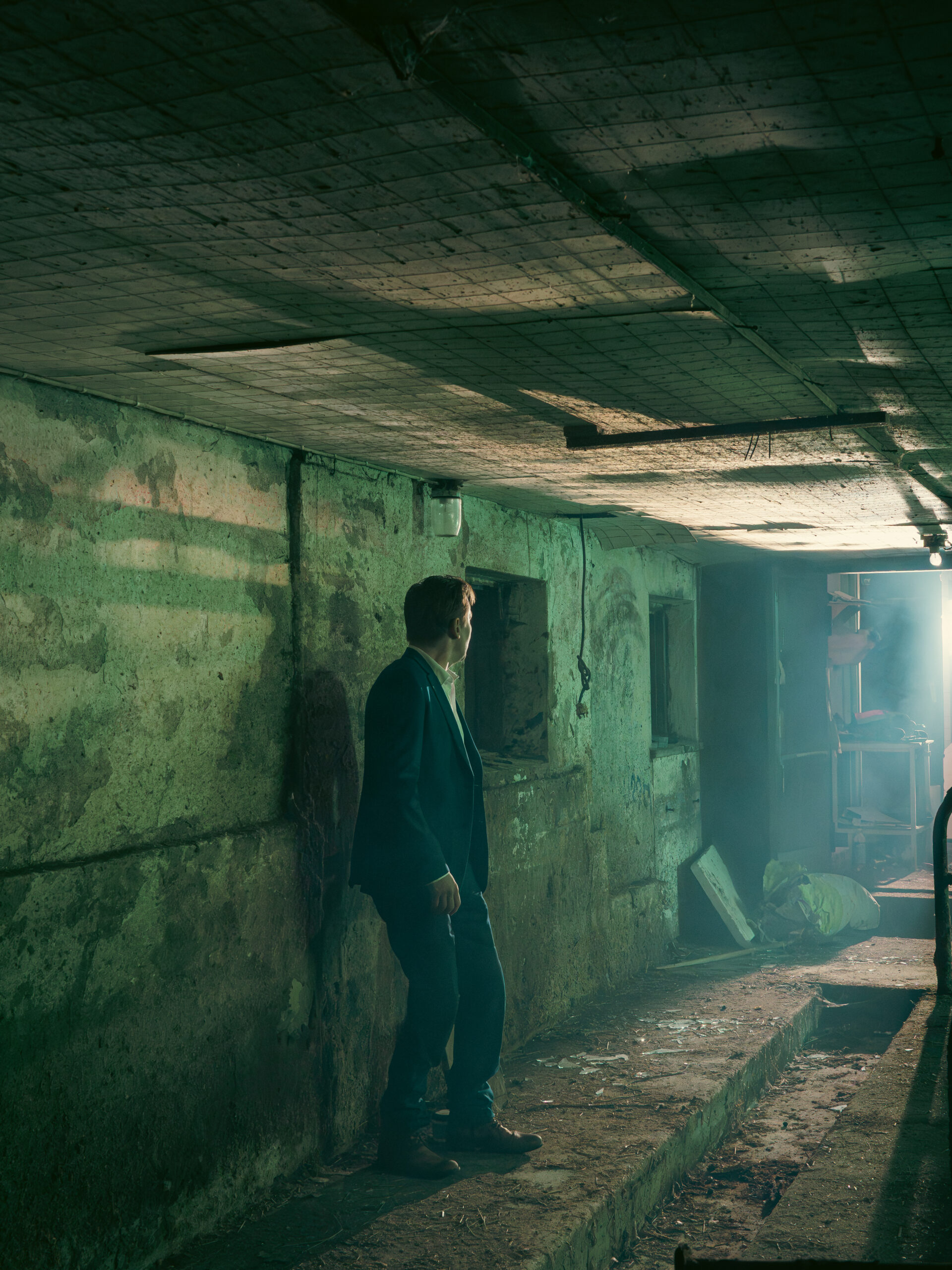 Man in basement